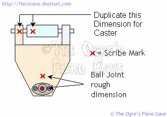 Upper Control Arm with scribe marks added