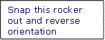 Snap this rocker out and reverse orientation